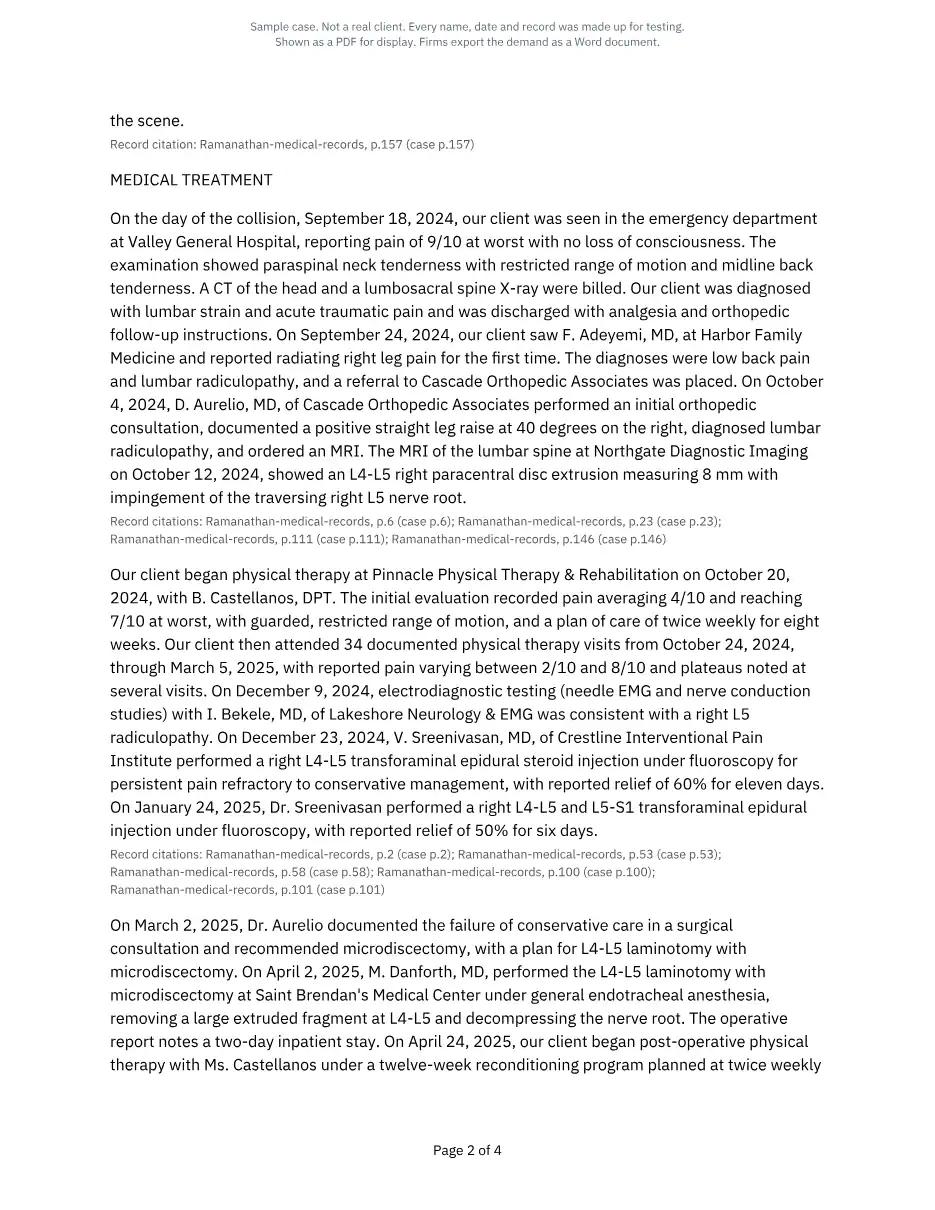 Sample demand letter, Page 3 of 5